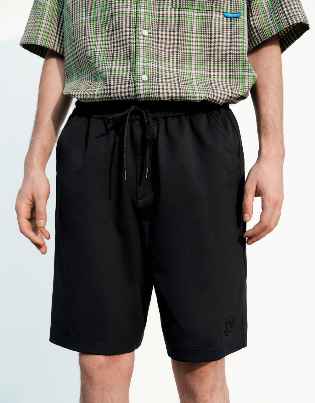 Drawstring Waist Knitted Shorts