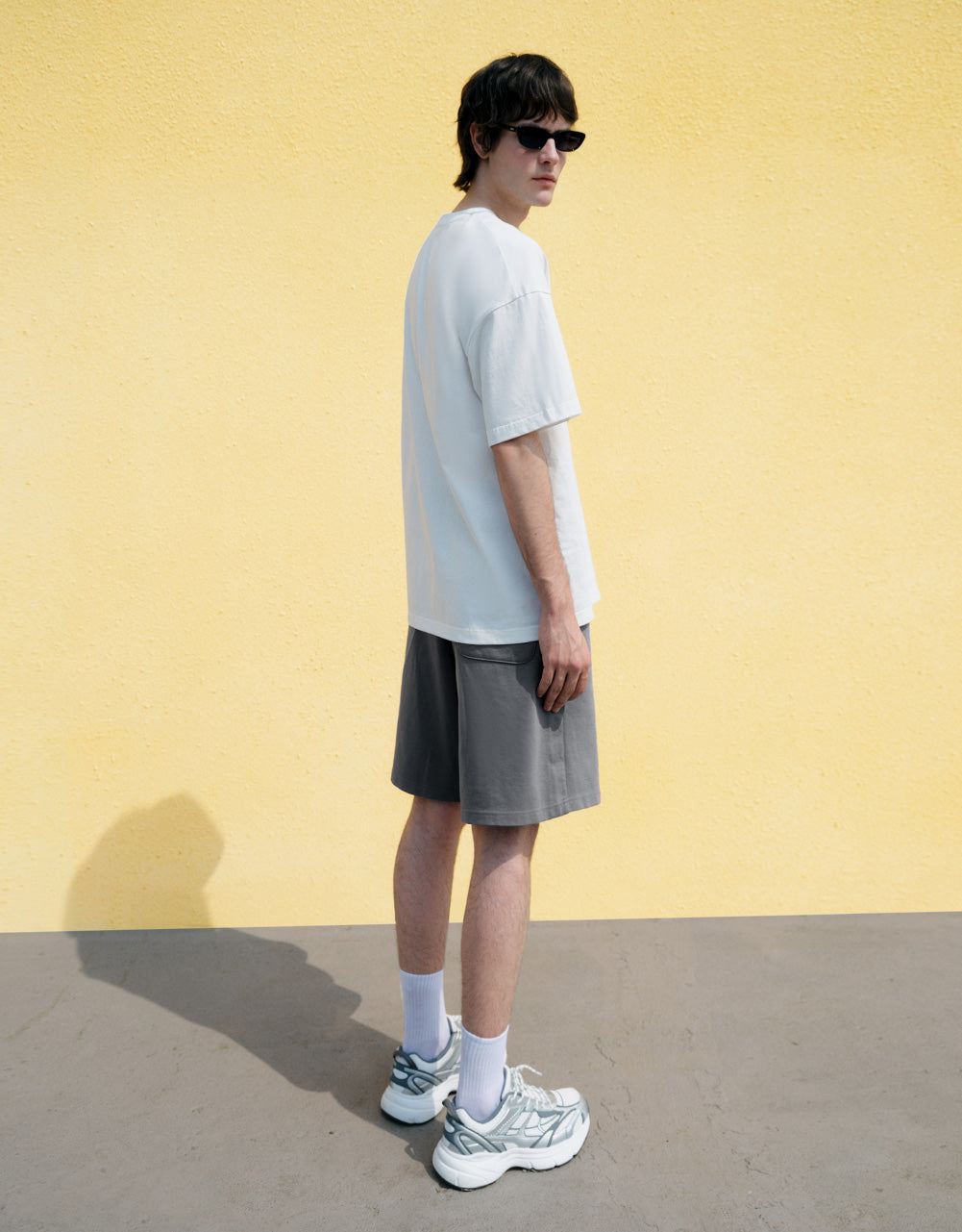 Drawstring Waist Knitted Shorts