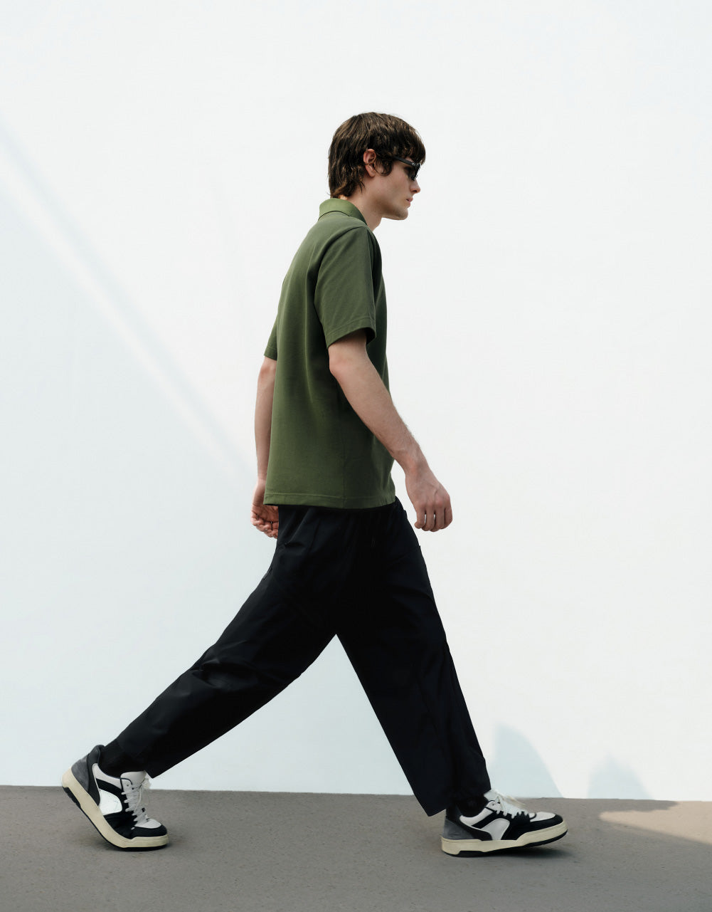 Drawstring Waist Straight Pants
