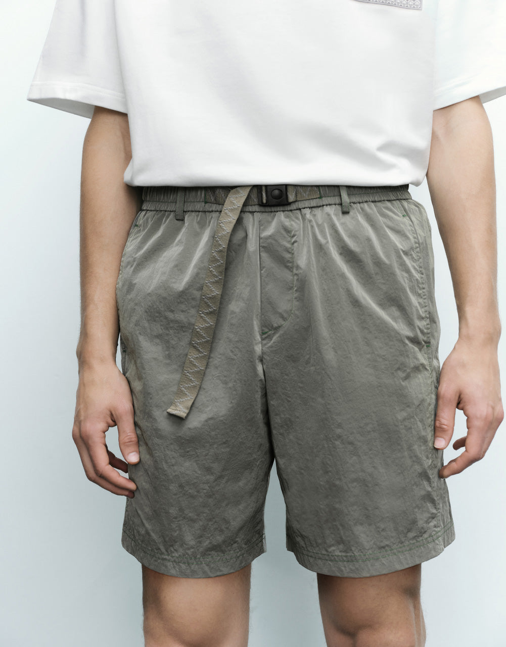 Drawstring Waist Shorts