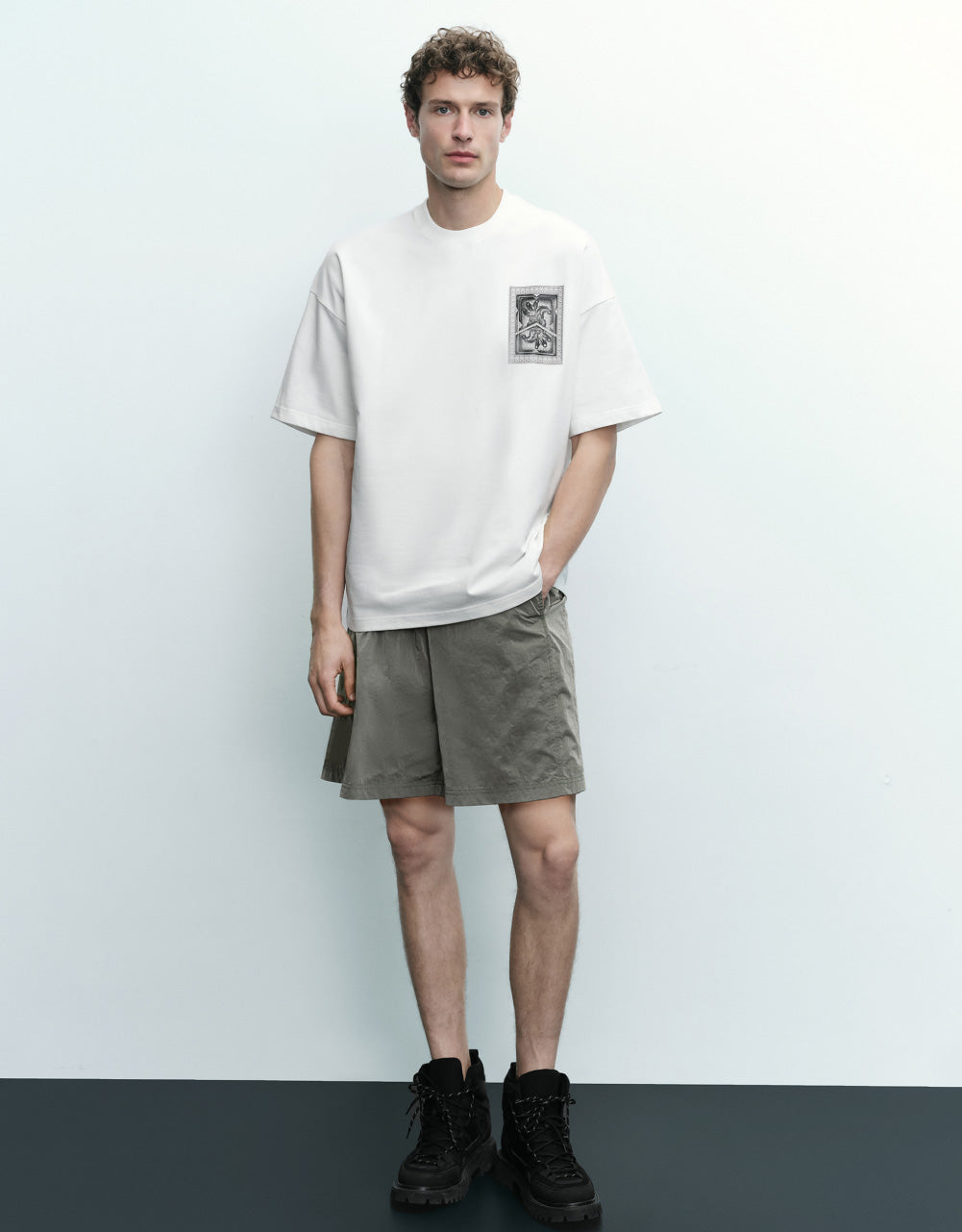 Drawstring Waist Shorts