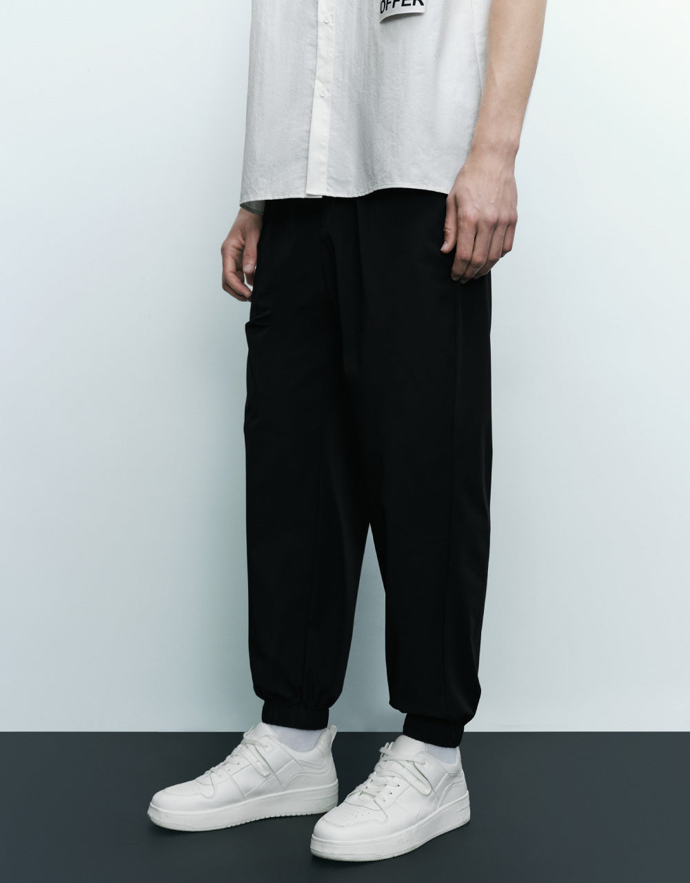 Drawstring Waist Jogger Pants