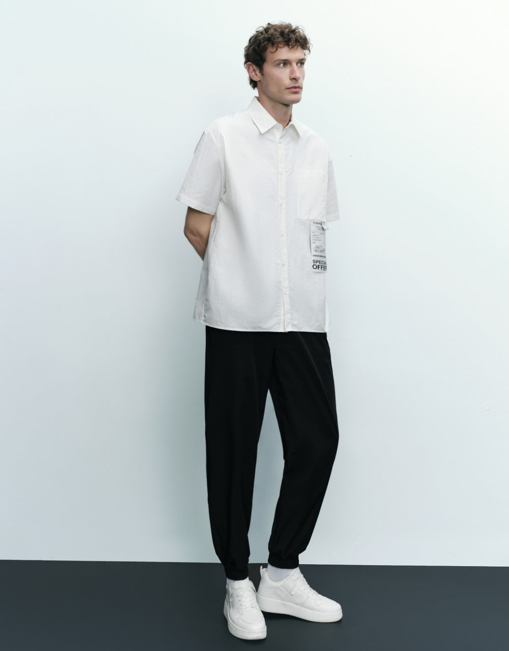 Drawstring Waist Jogger Pants
