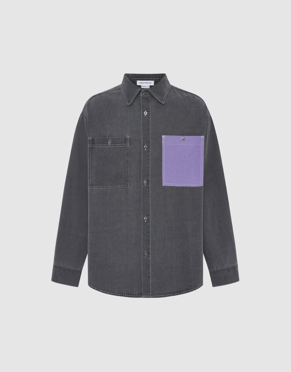 Double Pocket Detail Denim Shirt