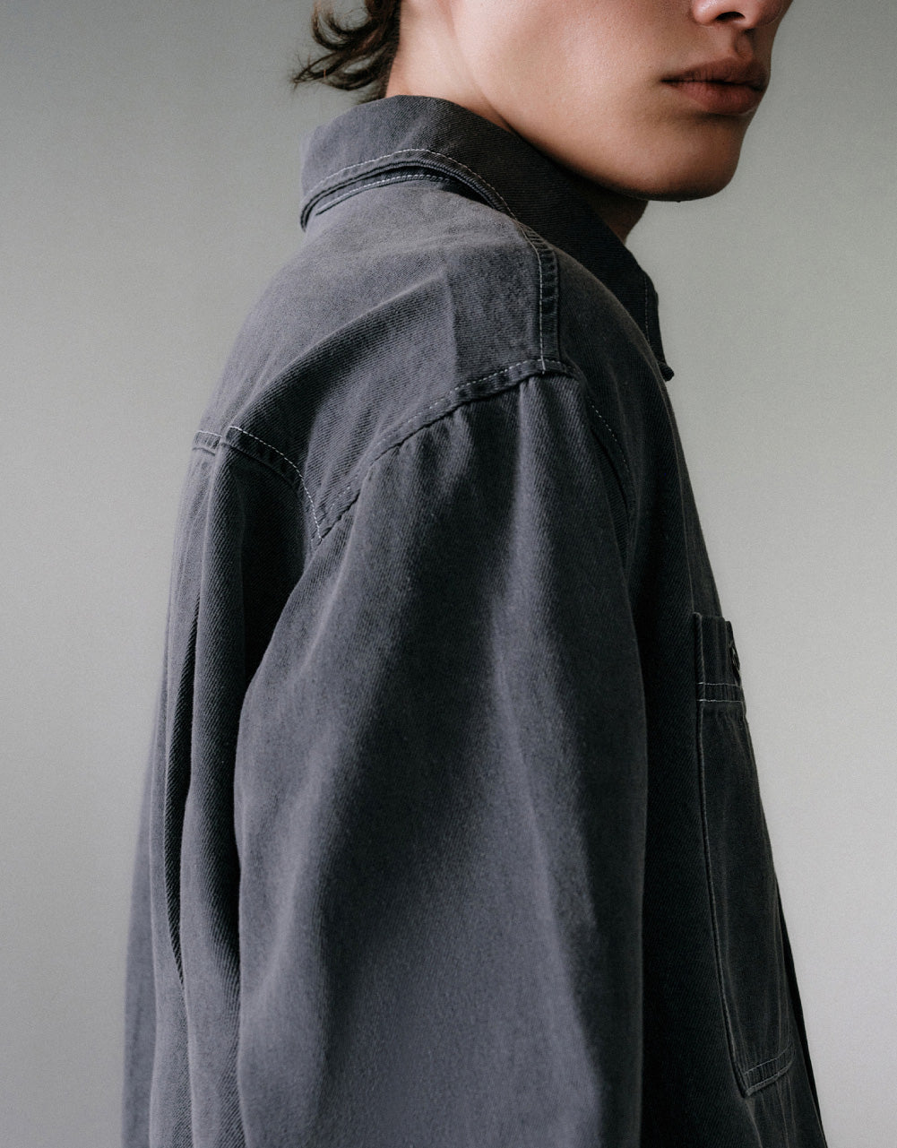 Double Pocket Detail Denim Shirt
