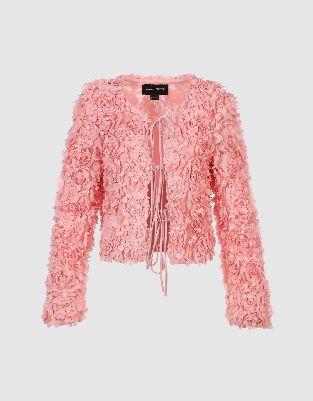 Applique Tie Front Jacket