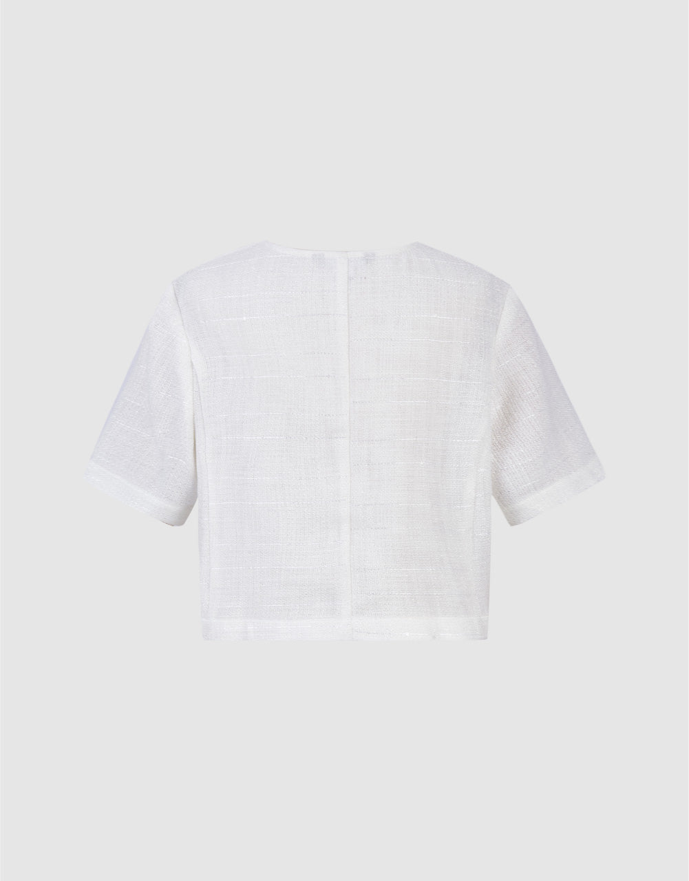 Short Sleeve Tweed Jacket