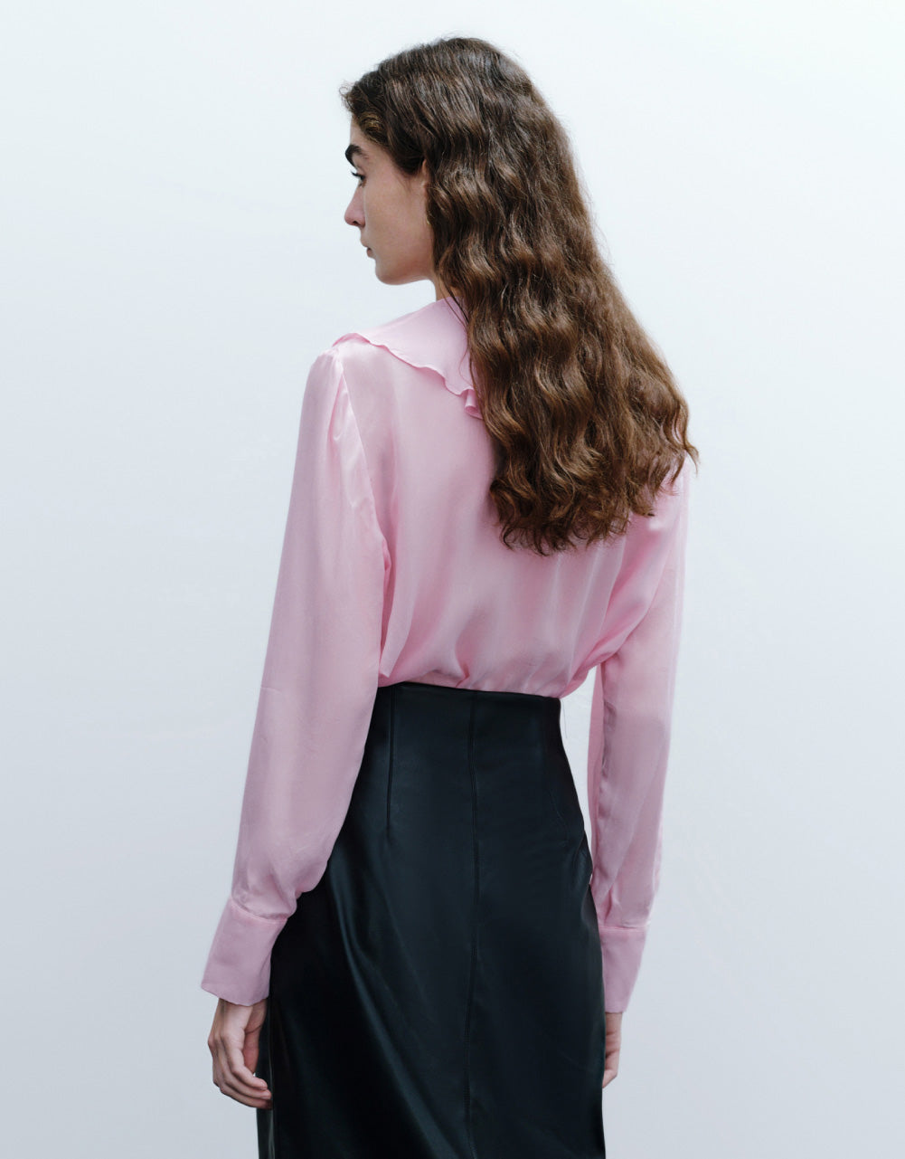 Ruffle Lapel Shirt