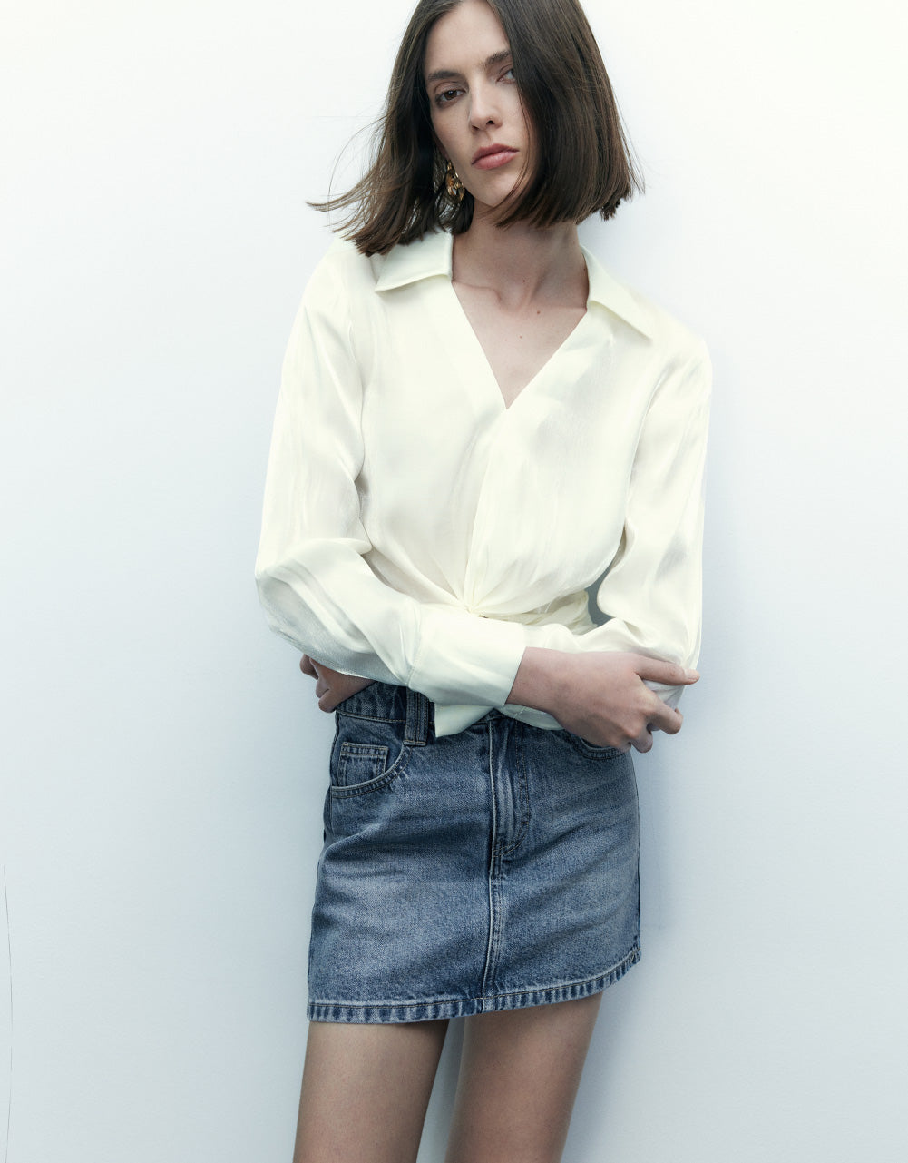 Twist Front Overhead Shirt