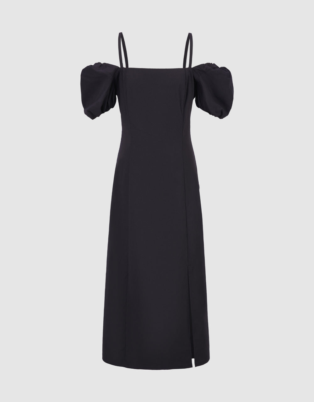 Square-cut Collar Skater Dress