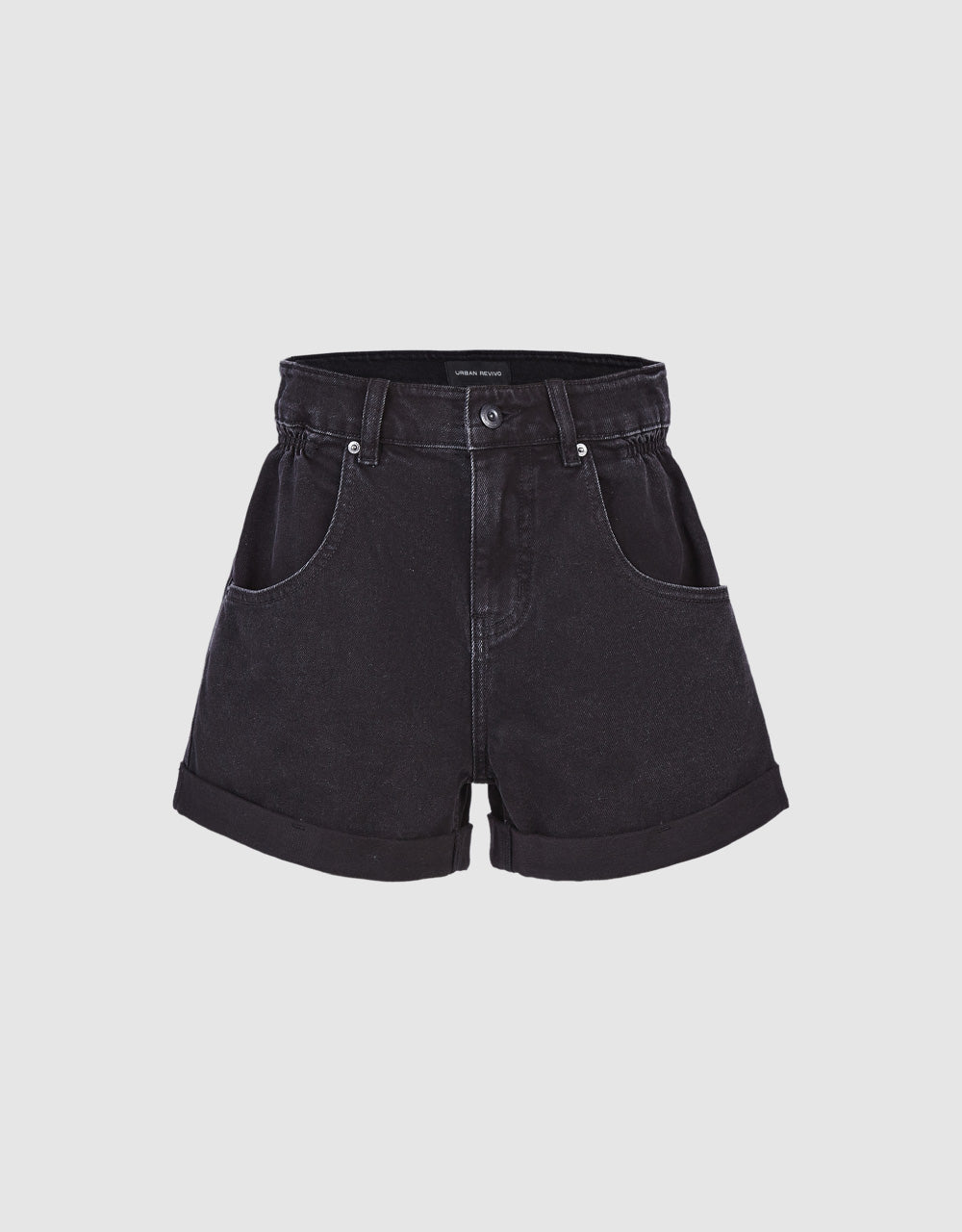 Roll Up Hem Denim Shorts