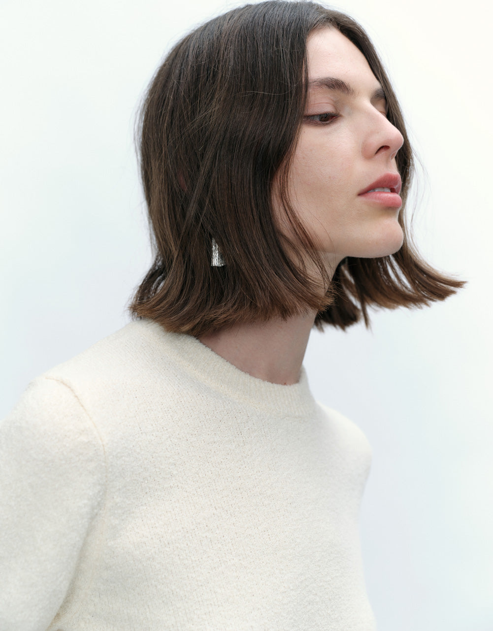 Skinny Crew Neck Knitted T-Shirt