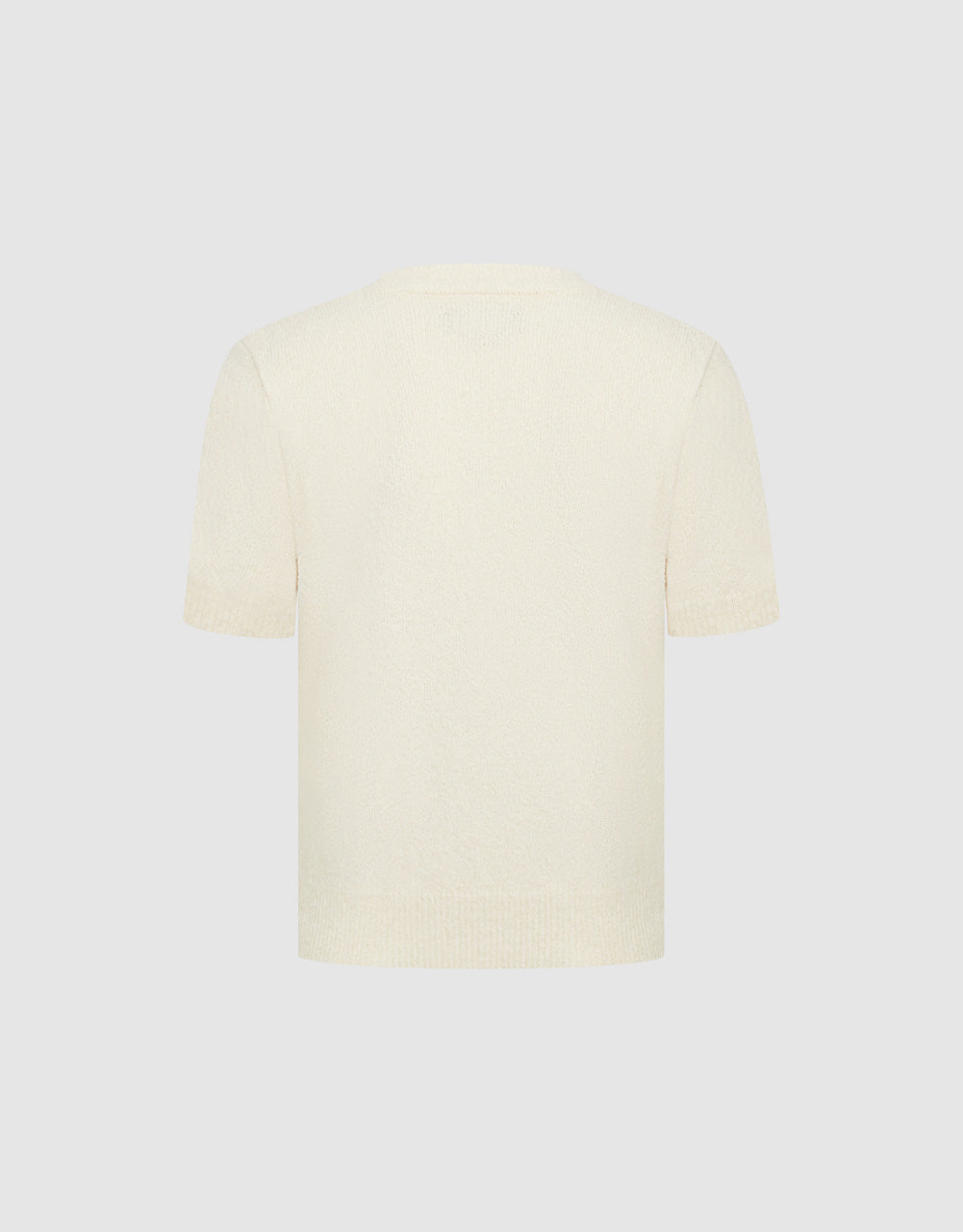 Skinny Crew Neck Knitted T-Shirt