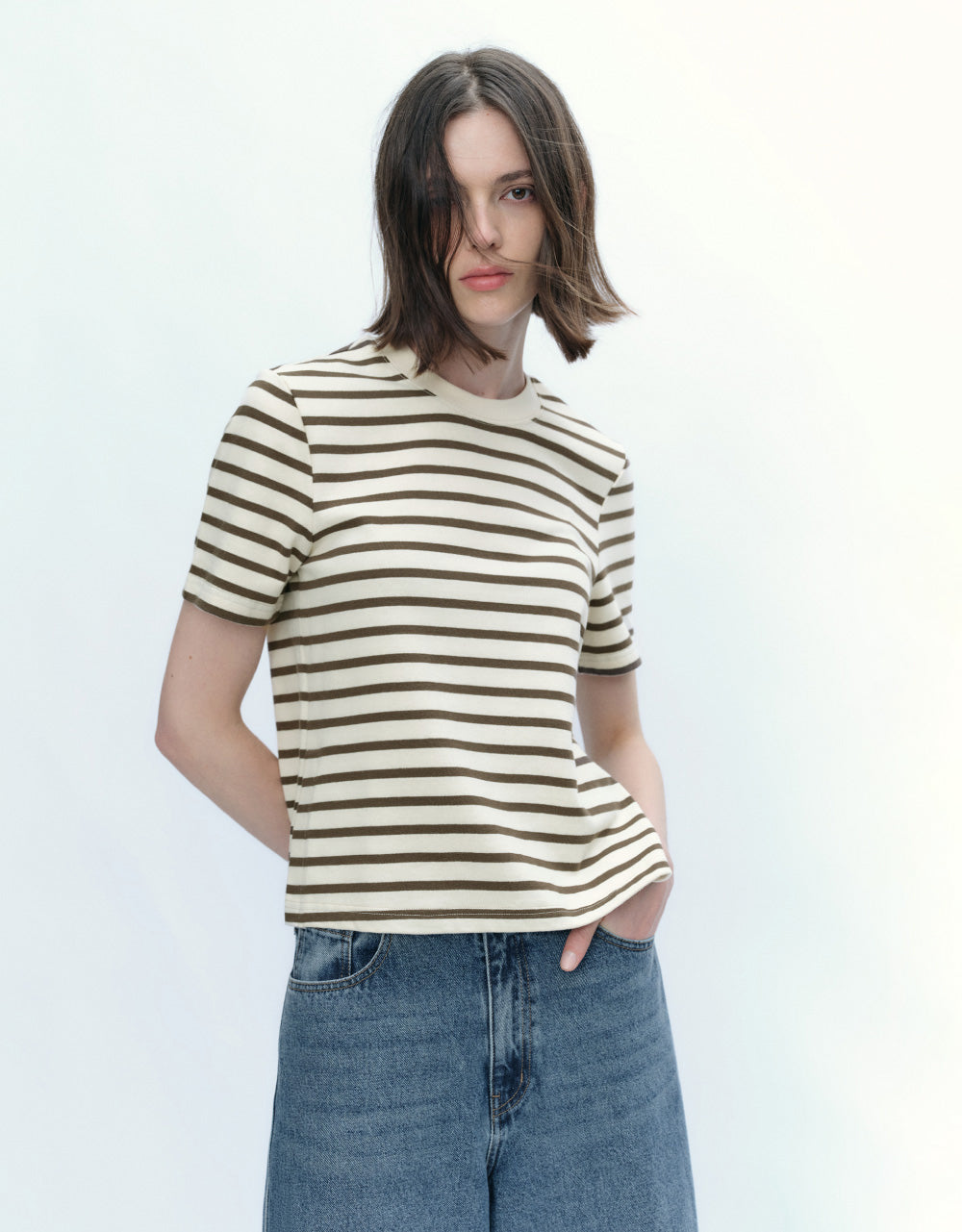Striped Crew Neck T-Shirt