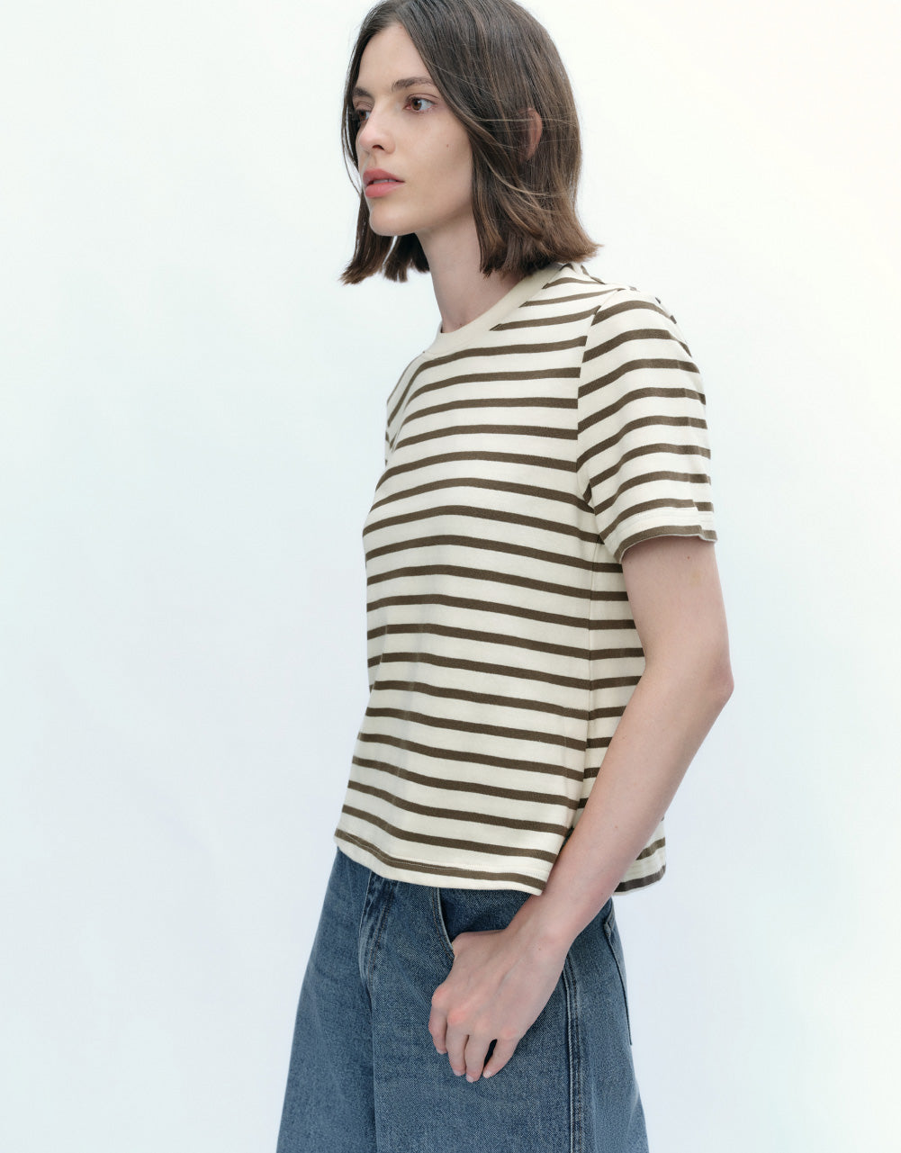 Striped Crew Neck T-Shirt