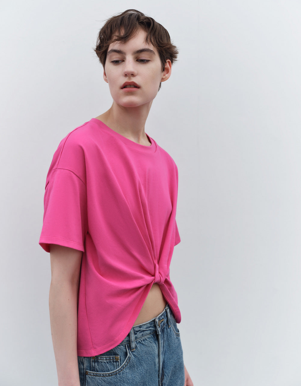 Twist Crew Neck Regular T-Shirt