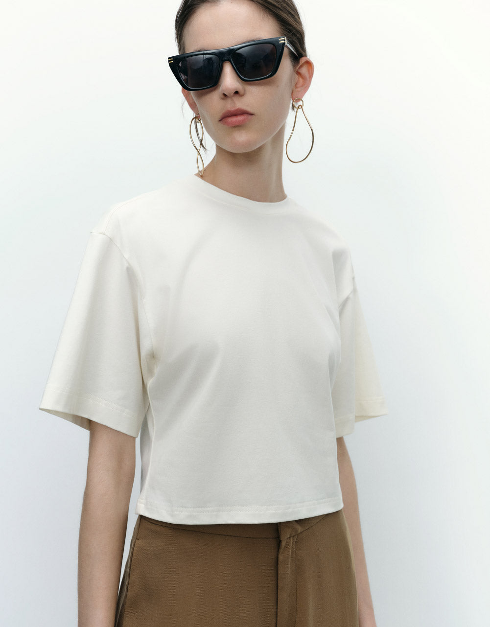 Crew Neck Knitted T-Shirt