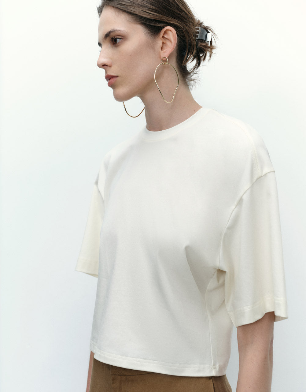 Crew Neck Knitted T-Shirt