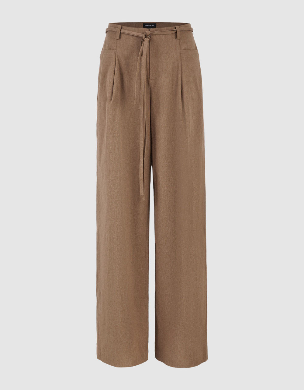 Wide-Leg Pants With Belt