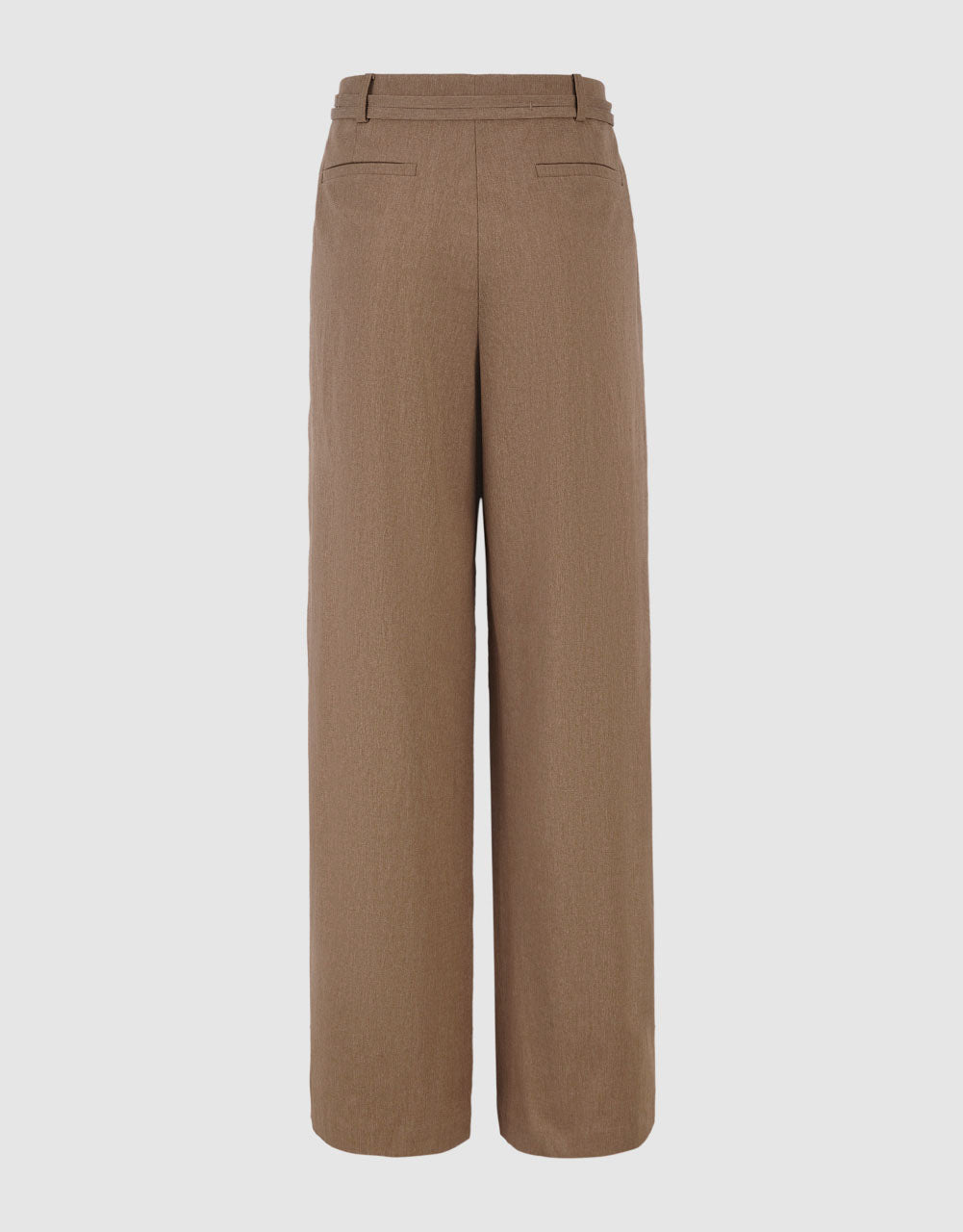Wide-Leg Pants With Belt