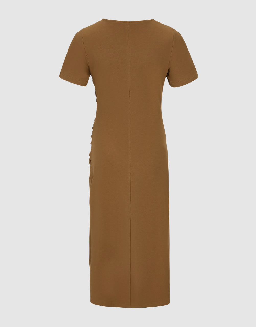 Lace Up Crew Neck Skinny Dress