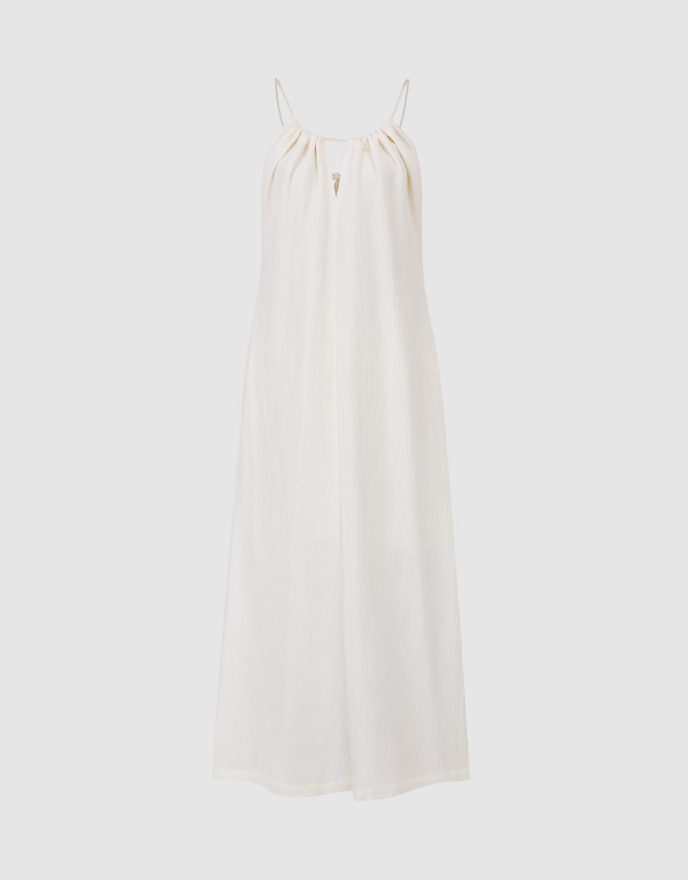 Textured Sleeveless A-Line Dress