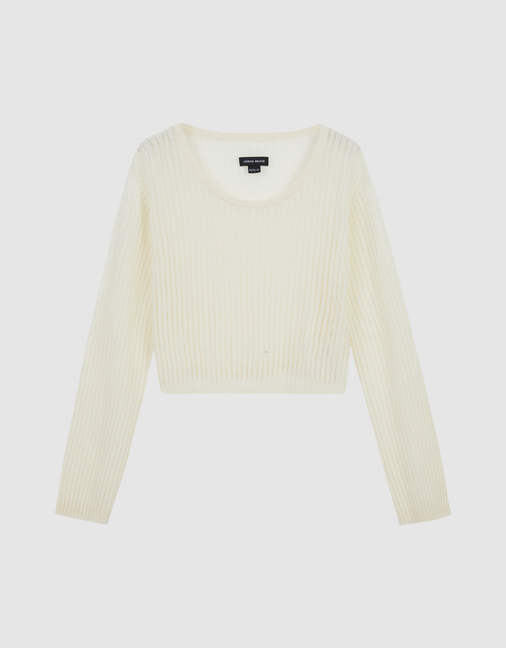 Thin Crew Neck Knitted T-Shirt