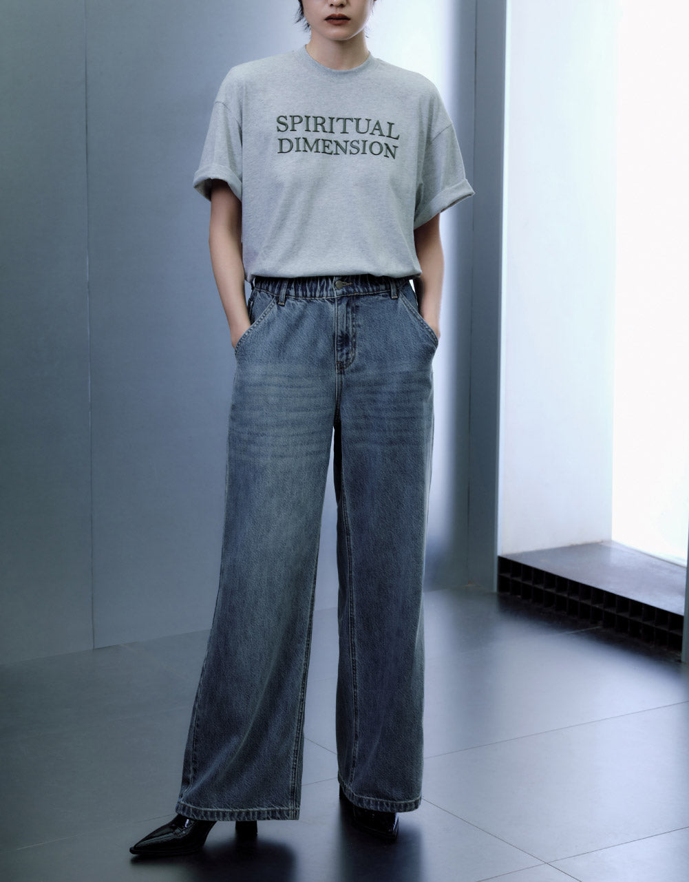 Letters Printed Loose T-Shirt