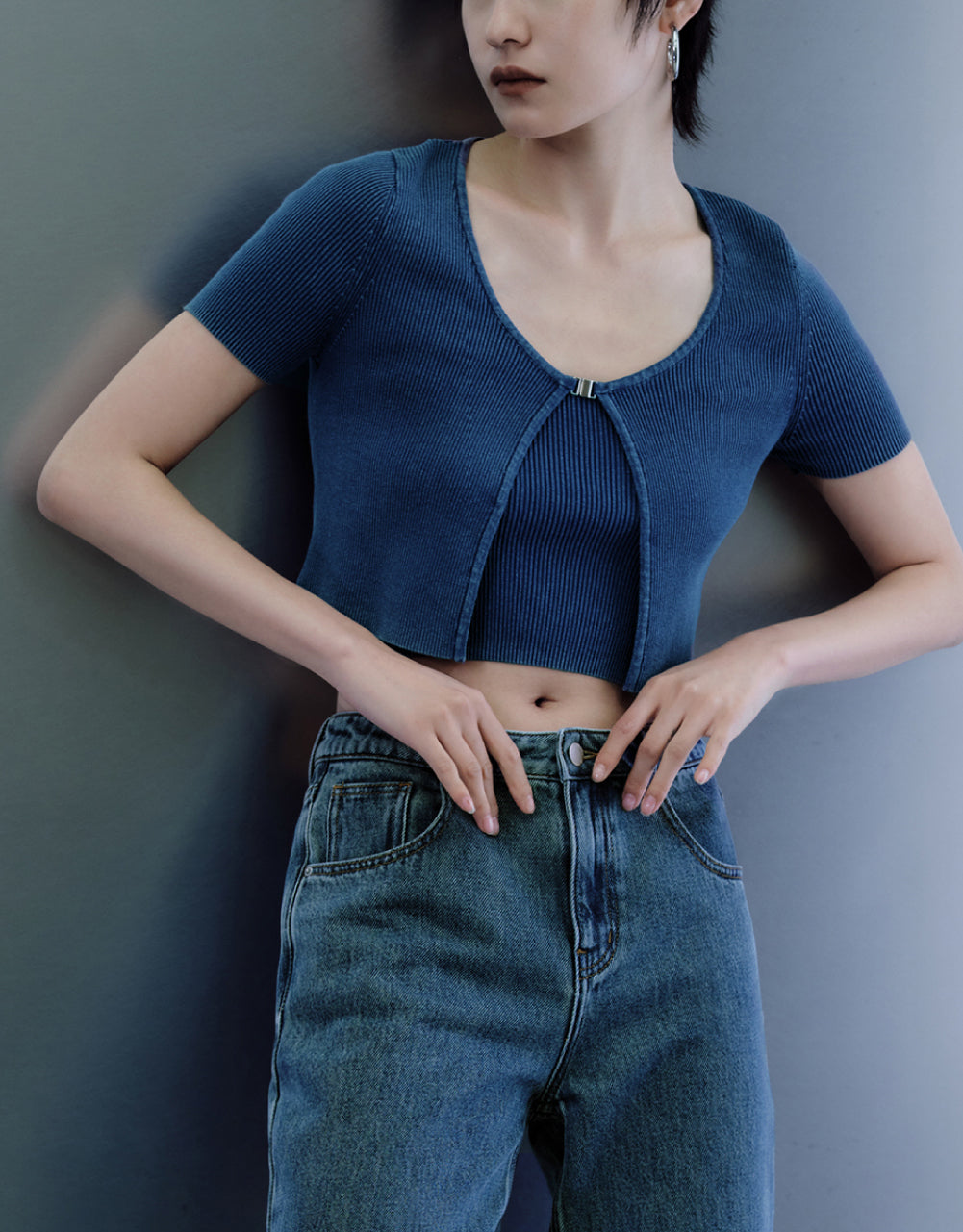 Buckled Knitted Cardigan