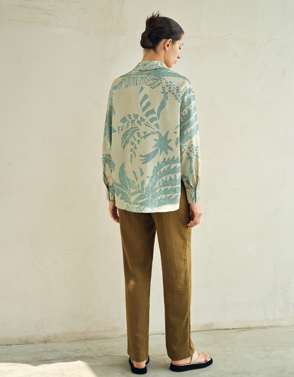 Printed Button Up Shirt