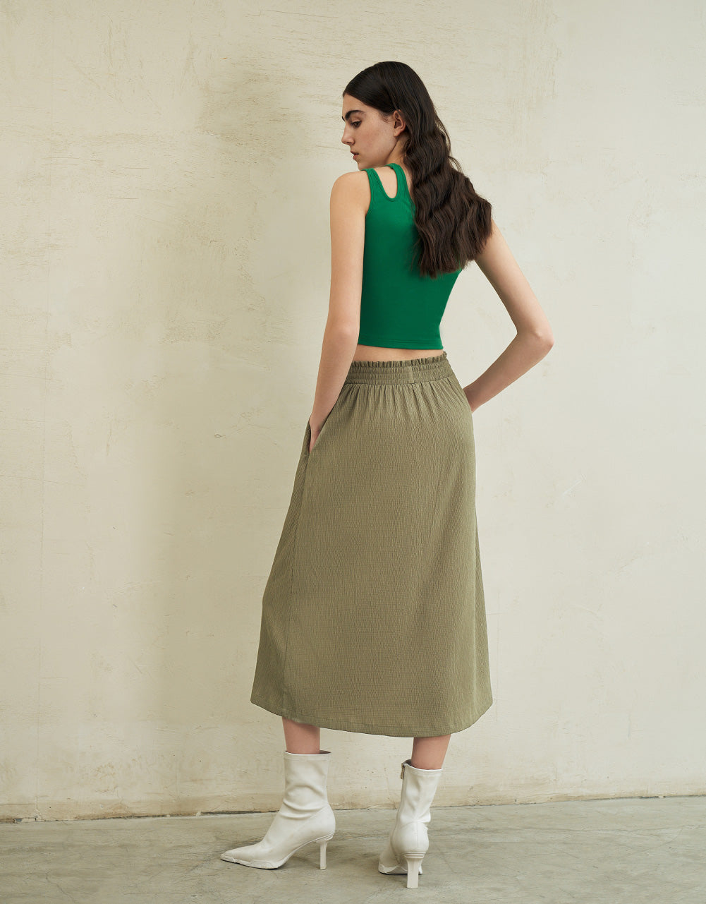 Asymmetric Cropped Tank Top
