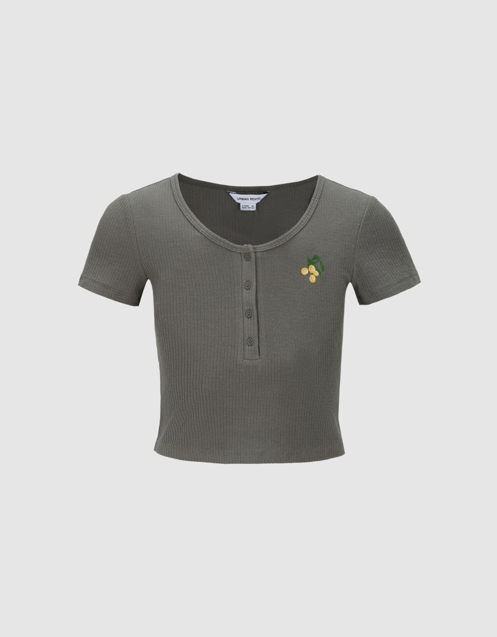 Cherry Detail Knitted T-Shirt