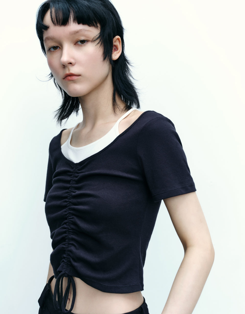 2 In 1 U Neck T-Shirt