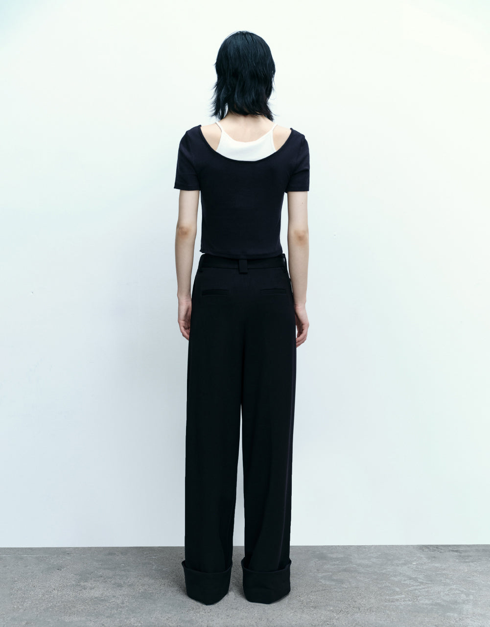 2 In 1 U Neck T-Shirt