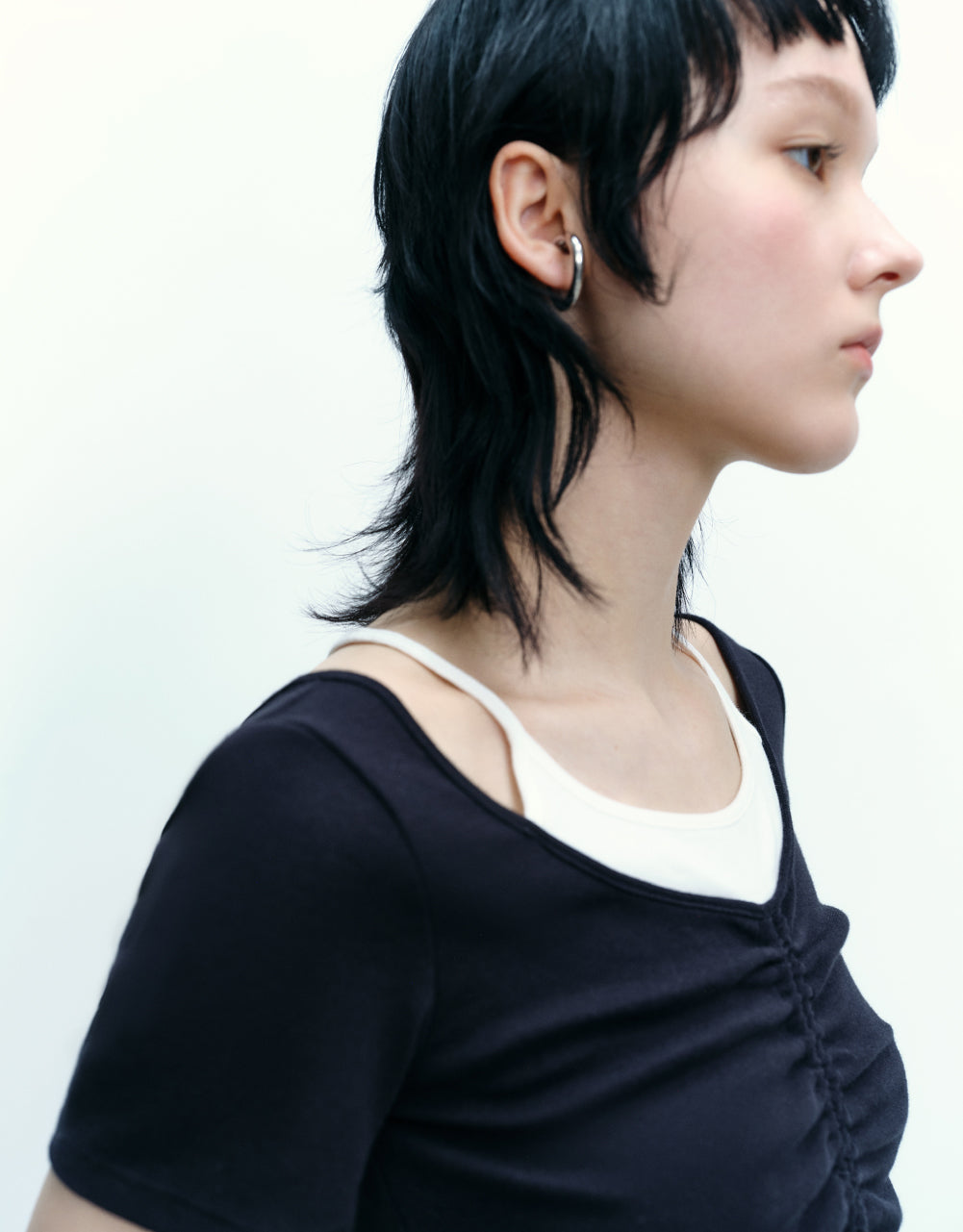 2 In 1 U Neck T-Shirt