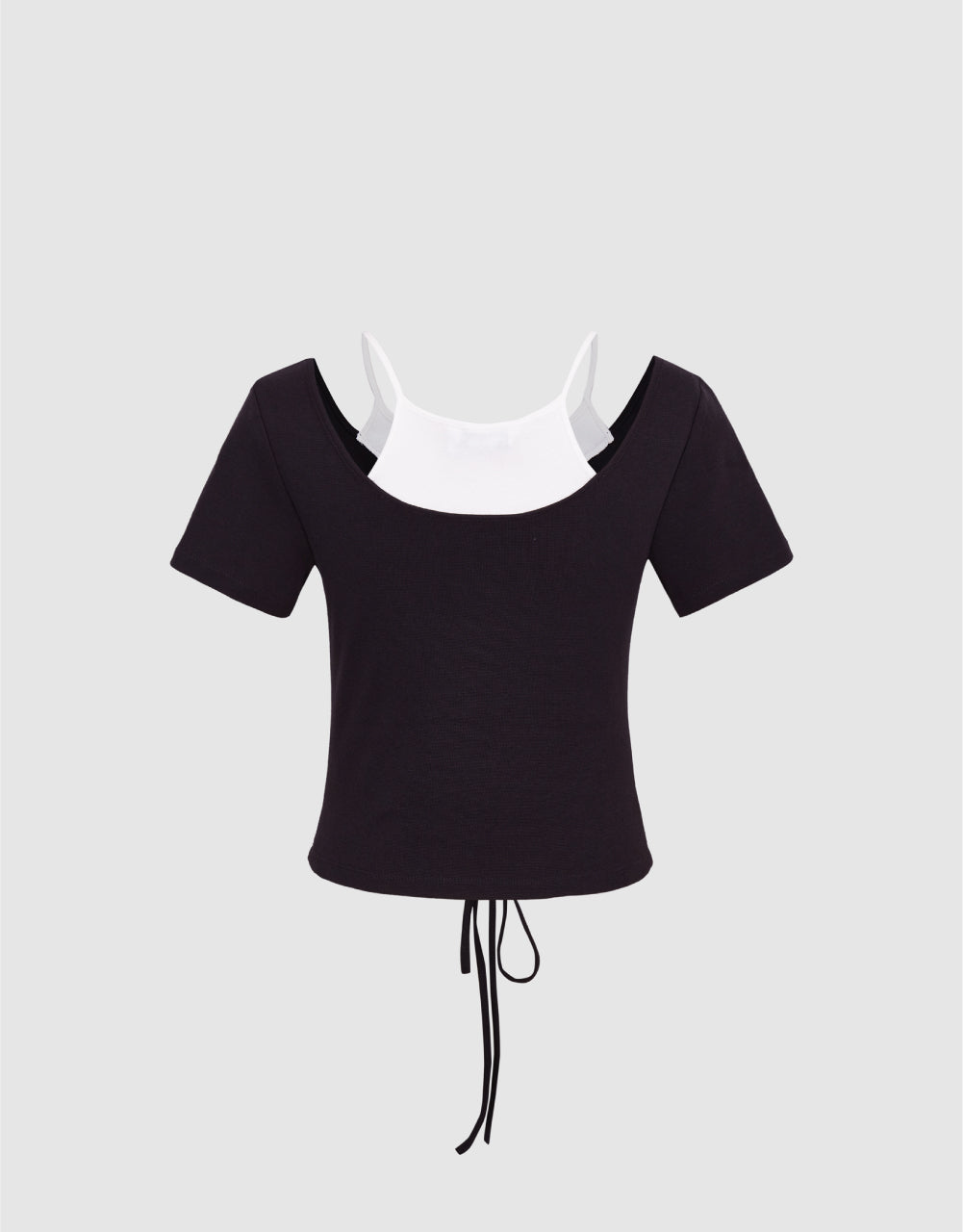 2 In 1 U Neck T-Shirt