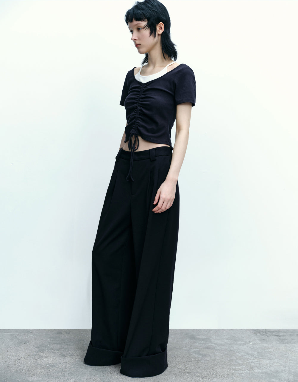 2 In 1 U Neck T-Shirt