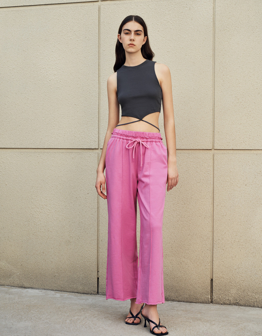 Knitted Wide-Leg Pants