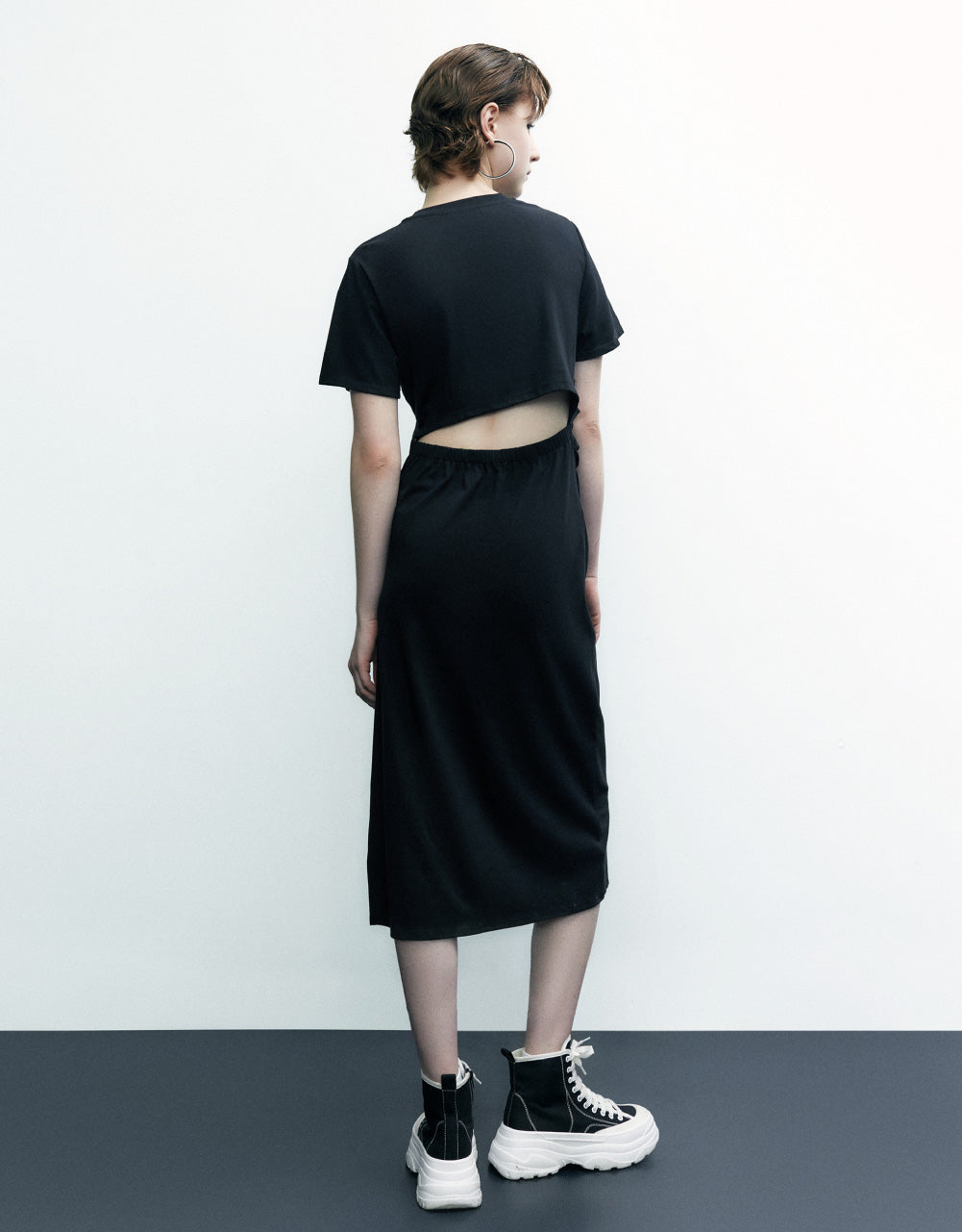 Crew Neck Skater Dress