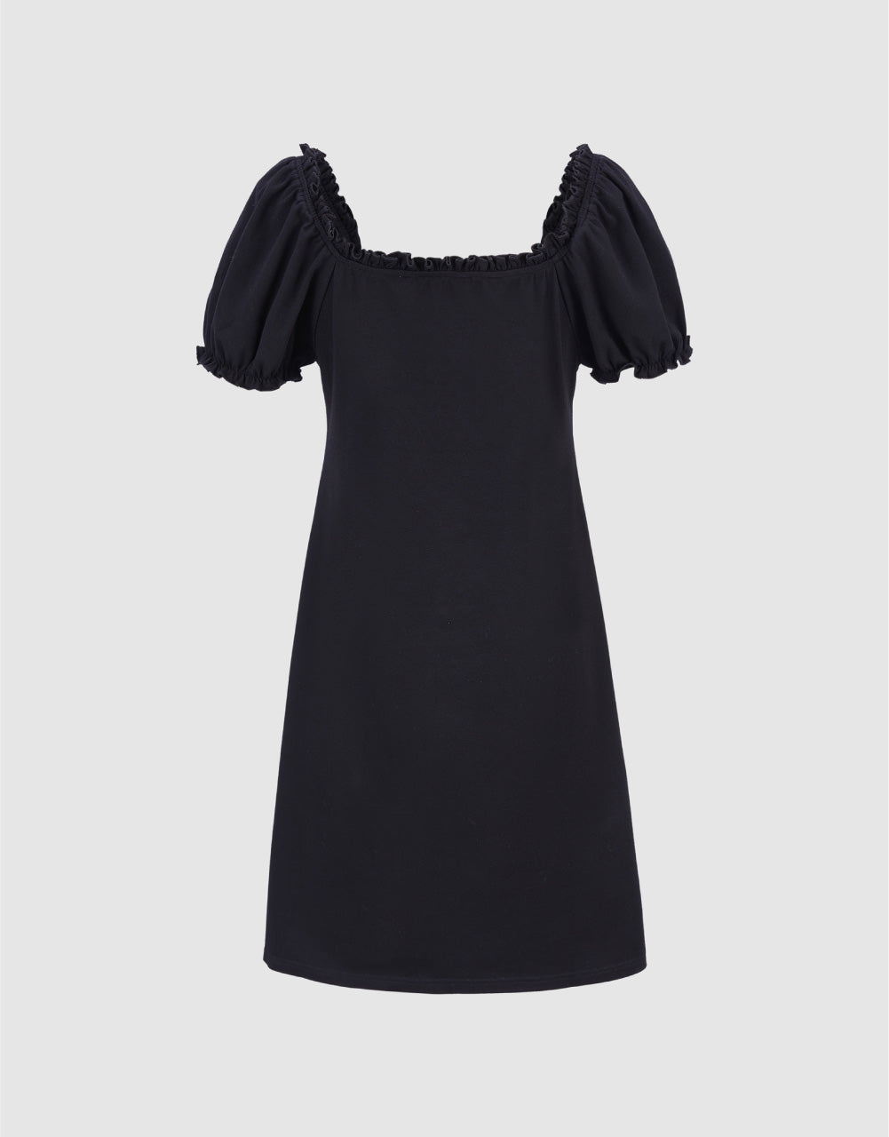 Tie Front Frill Trim Dress