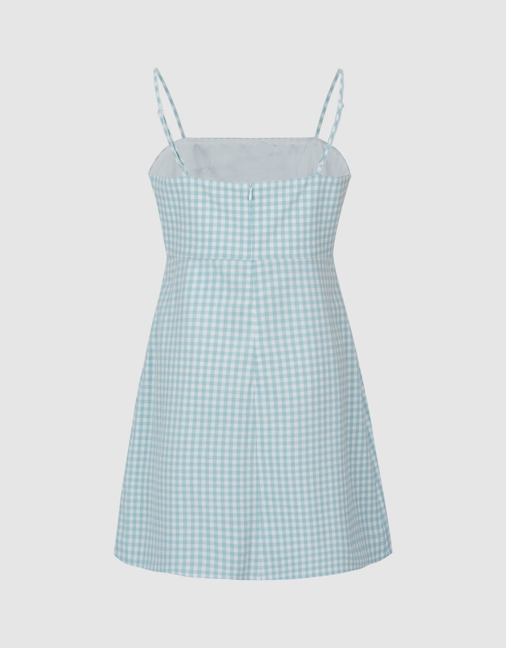 Checkered Sleeveless A-Line Dress