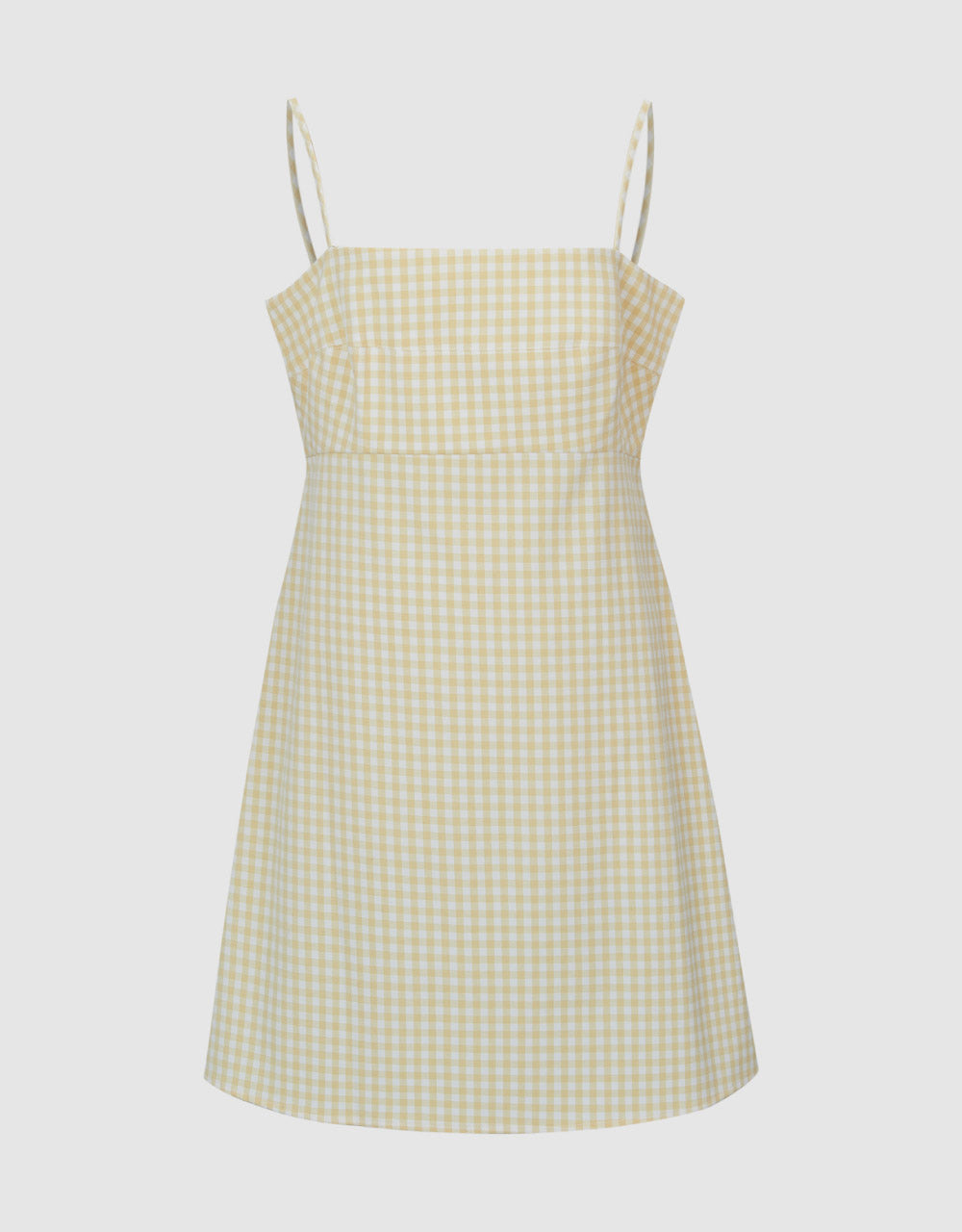 Checkered Sleeveless A-Line Dress