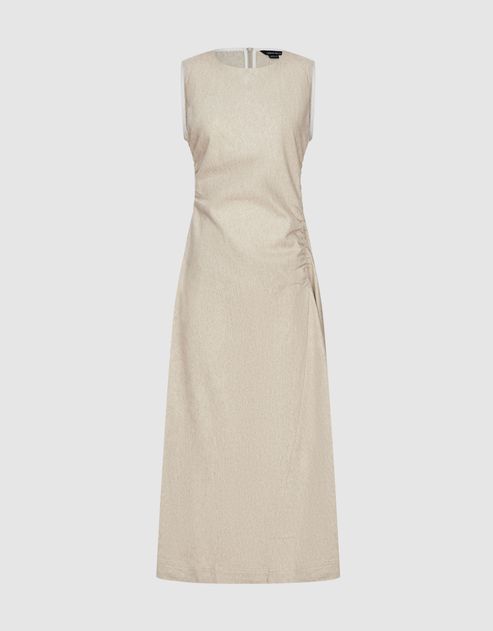 Sleeveless Crew Neck Midi Dress