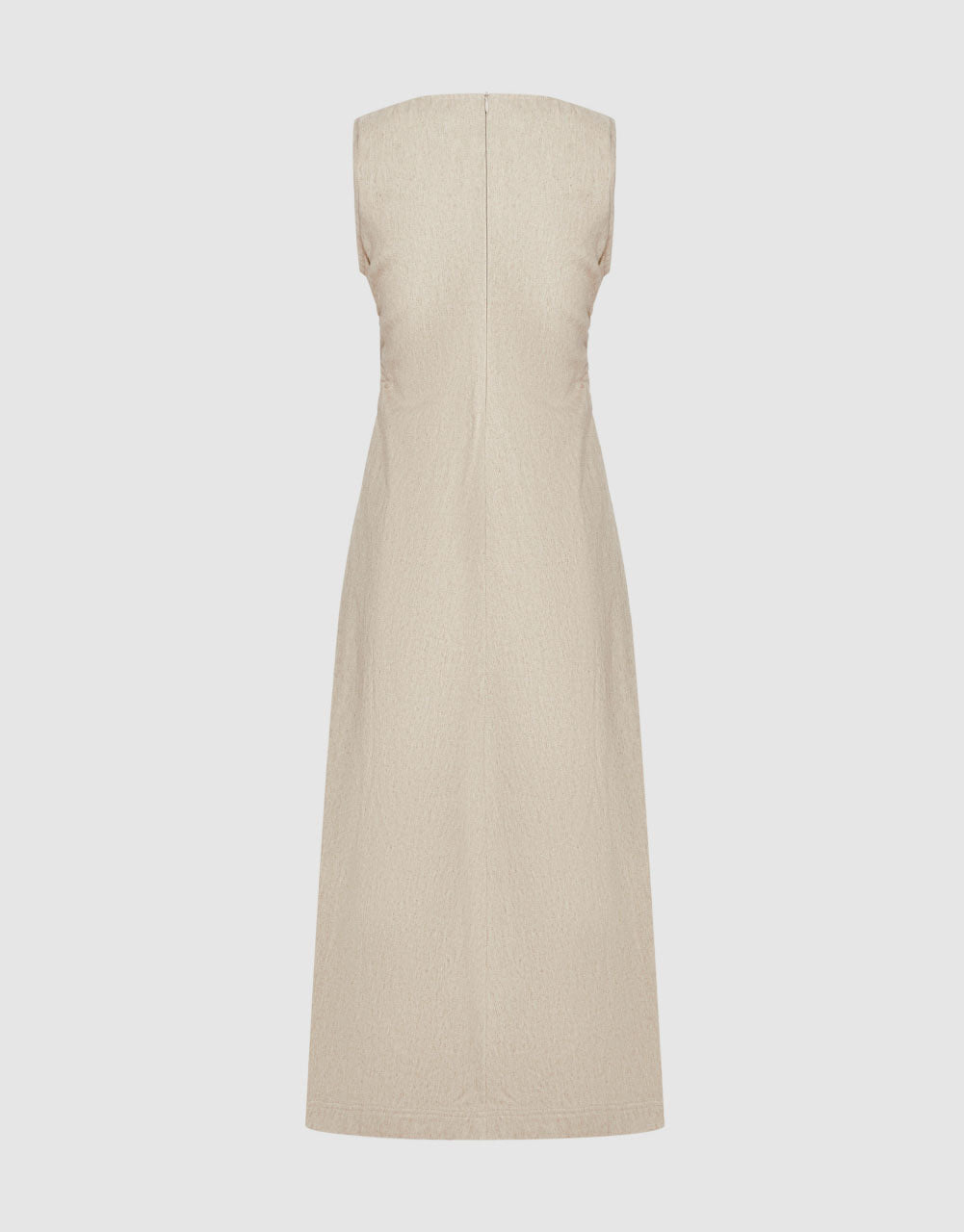 Sleeveless Crew Neck Midi Dress