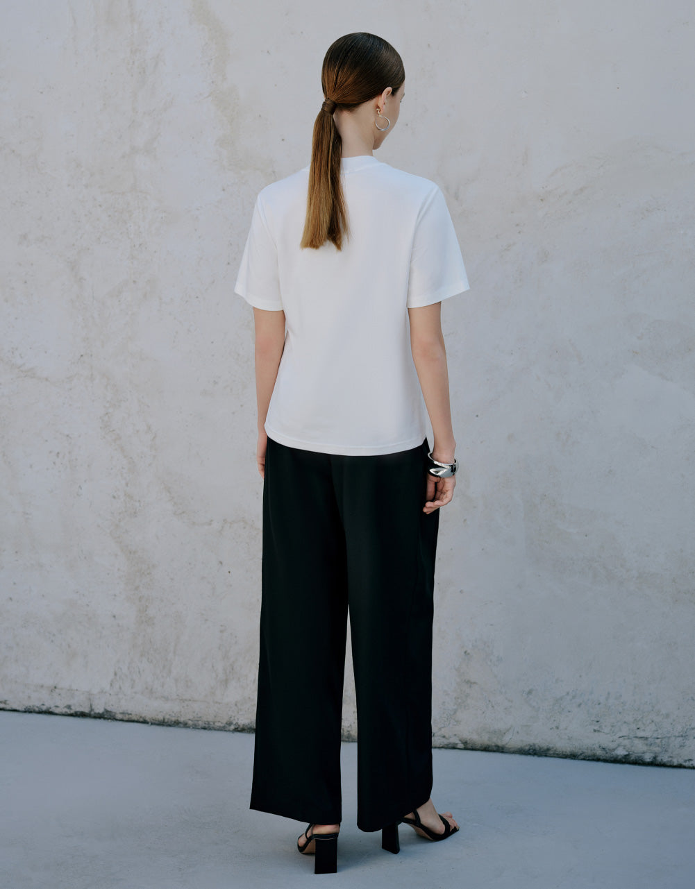 Plain Crew Neck Loose T-Shirt