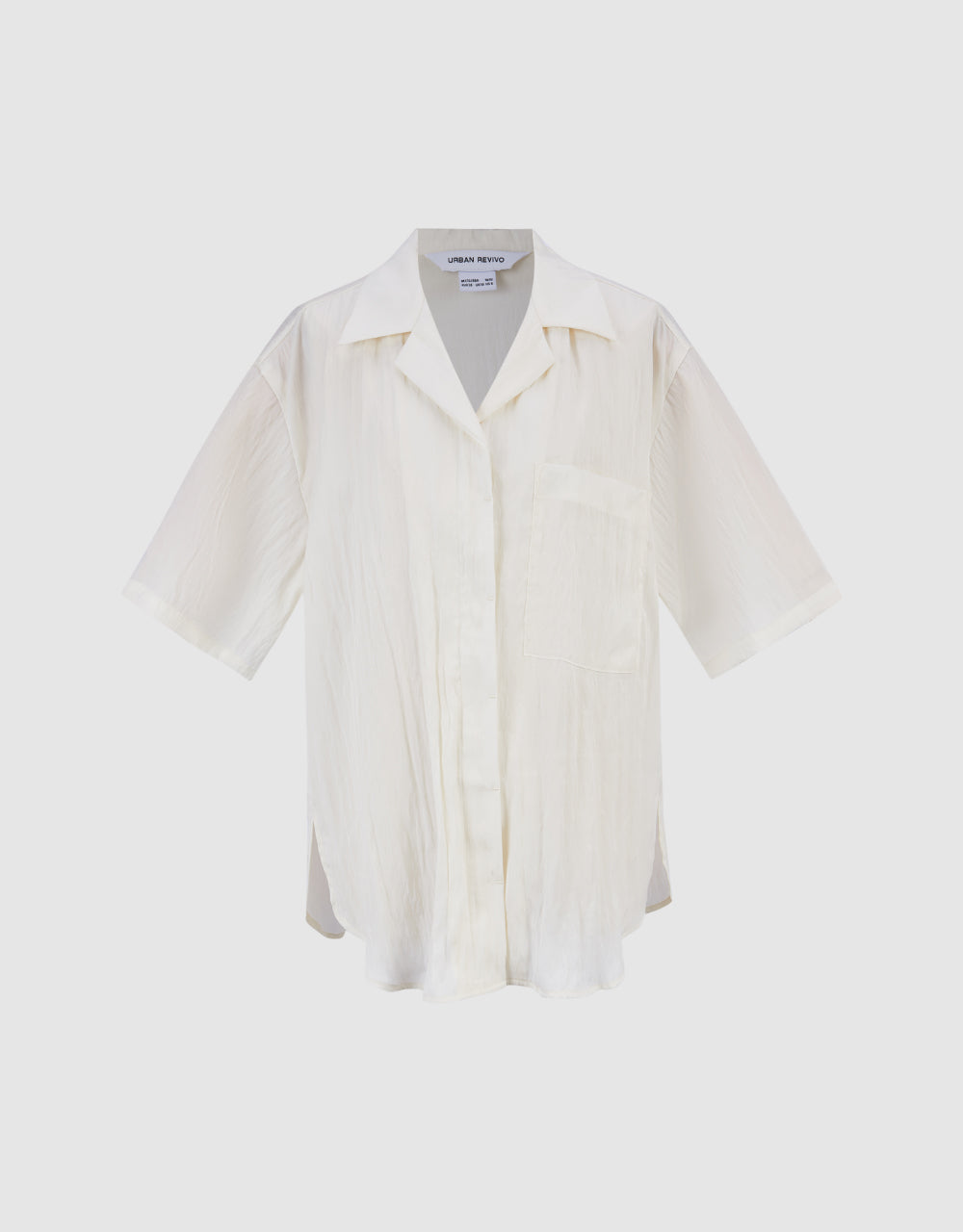 Drop Shoulder Sleeve Lapel Shirt