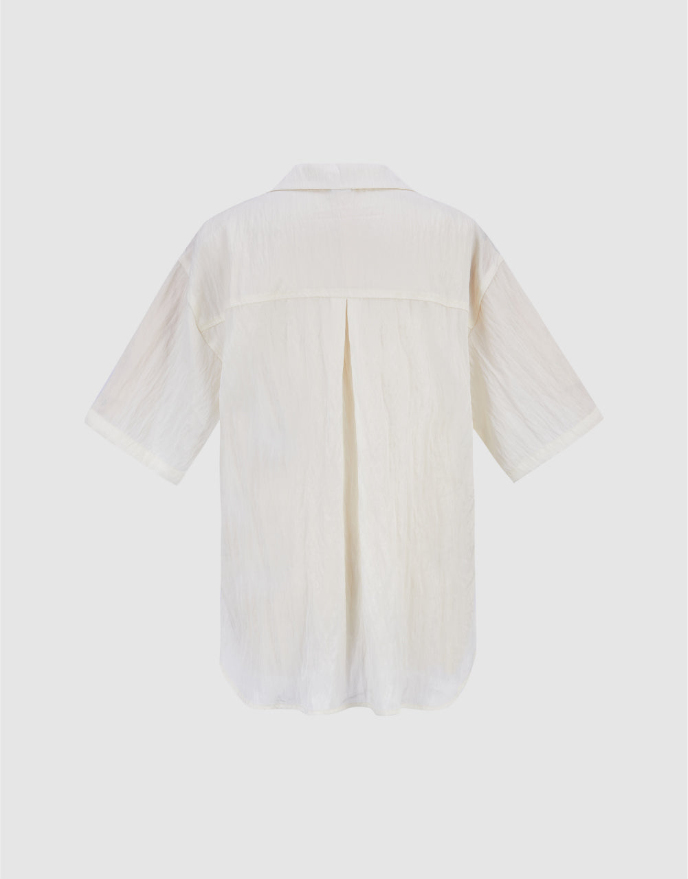 Drop Shoulder Sleeve Lapel Shirt