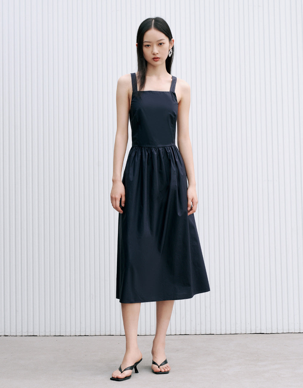 Sleeveless Crew Neck Skater Dress