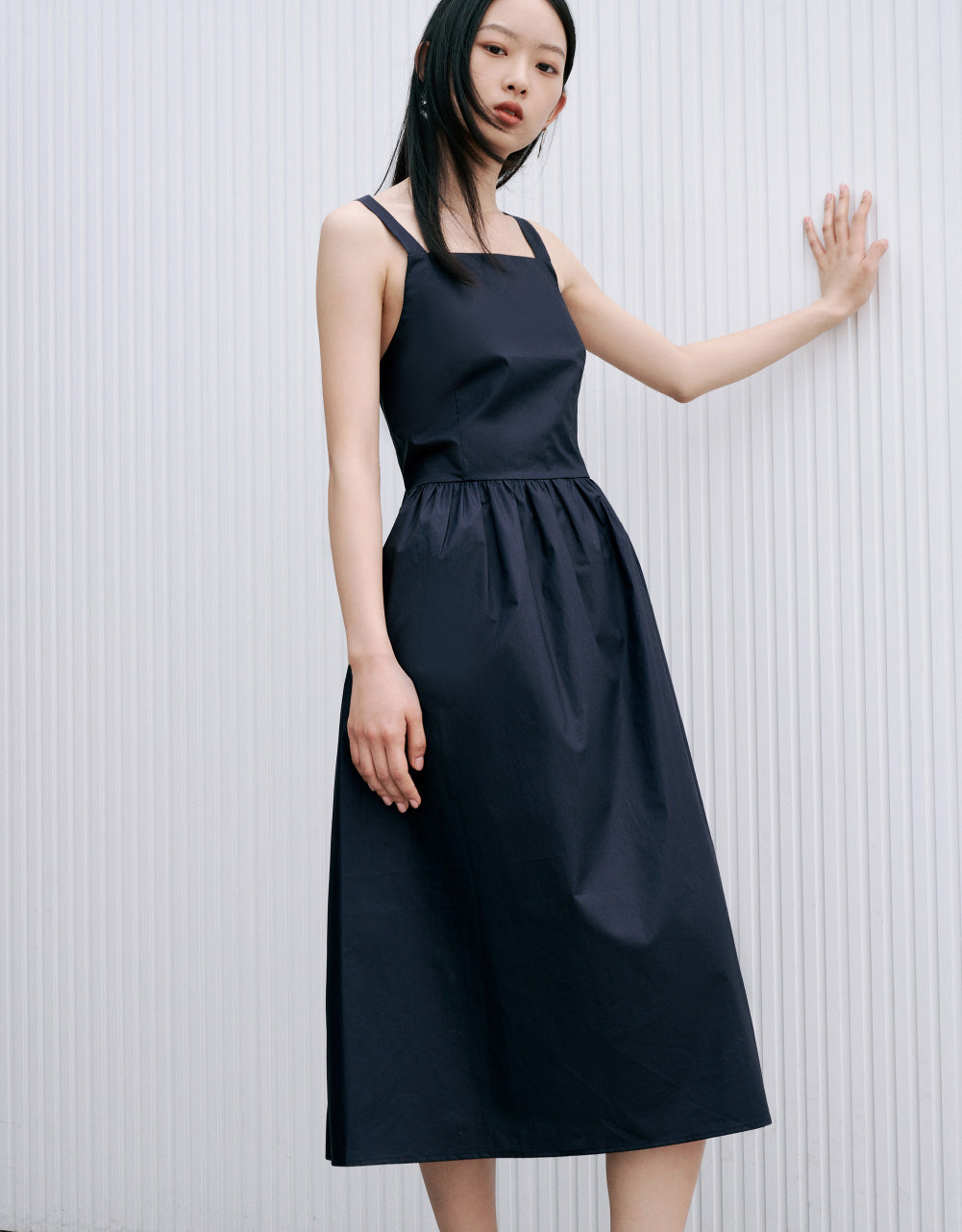 Sleeveless Crew Neck Skater Dress