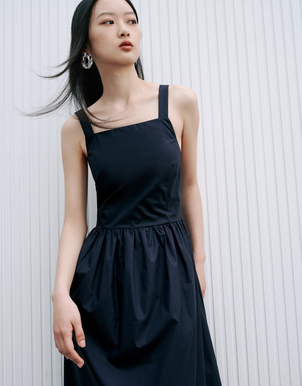 Sleeveless Crew Neck Skater Dress